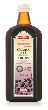 Polska Róża Sok z czarnego bzu 100% 500 ml