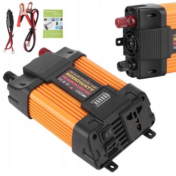 PRZETWORNICA 12V/220V 500W/6000W CZYSTY SINUS