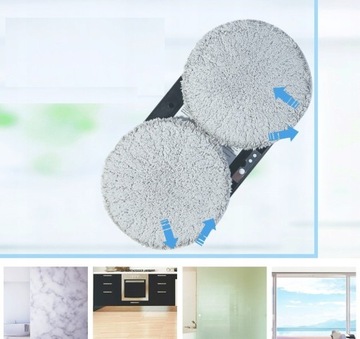 РОБОТ ШВАБРА ДЛЯ ОЧИСТКИ ОКОН, СТЕКОЛ, ЗЕРКАЛ, ПОЛОВ