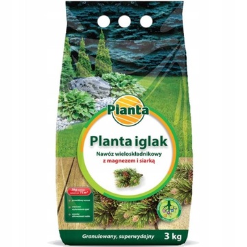 NAWÓZ MINERALNY pod IGLAKI TUJE JAŁOWCE 3kg Planta