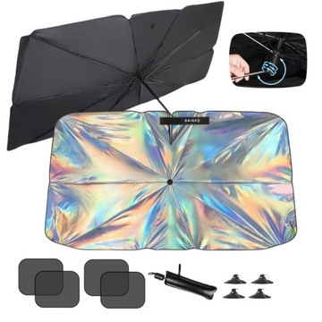 125x65 cm OSŁONA PRZECIWSŁONECZNA PARASOL UV DO SAMOCHODU AUTA SZYBĘ MATA