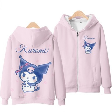СВИТШОТ Kuromi НА МОЛНИИ С КАПЮШОНОМ