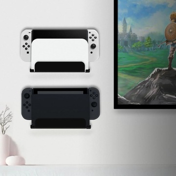 IRIS Настенная вешалка, металлическая подставка для консоли Switch/OLED, черный