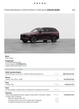 Volvo XC90 II SUV Plug-In 2.0 T8  455KM 2024 VOLVO XC90 ULTRA T8 BOGATE WYPOSAŻENIE SAMOCHÓD DEMO, zdjęcie 10