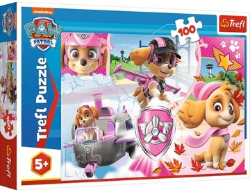 PUZZLE 100 EL PSI PATROL SKYE W AKCJI TREFL 5+