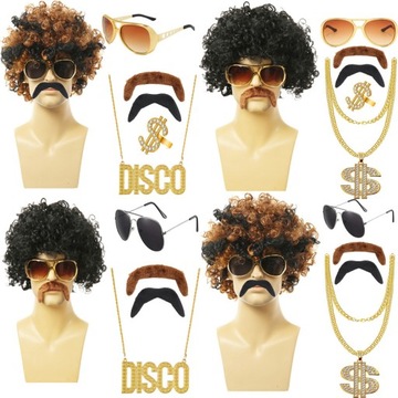 Хэллоуин COS Disco Party Европейский и американский мужской рок-парик