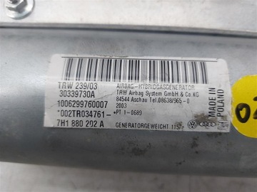 AIRBAG SPOLUJEZDCE VW TRANSPORTER T5 2003-2009R 7H1880202A TRW