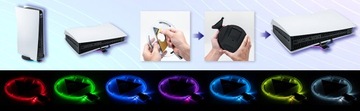 ОСНОВАНИЕ СВЕТЯЩЕЙСЯ ПОДСВЕТКИ ДЛЯ PLAYSTATION 5 PS5 LED RGB КОНСОЛЬ