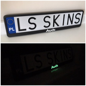 Рамка номерного знака AUDI / 2 шт.