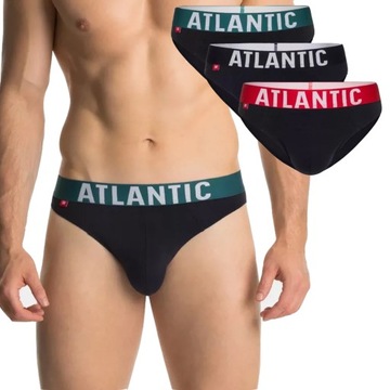ATLANTIC 3PAK! Slipy SPORT 3szt*L*3SMP-003 gran22