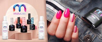 5 гибридных лаков NEON MaluLac BASE TOP CLEANER