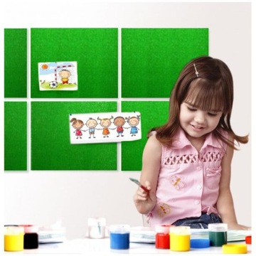 Tablica korkowa samoprzylepna ZIELONY 5x455x610mm