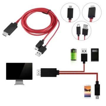 КАБЕЛЬ-АДАПТЕР MHL HDMI MICRO USB FULLHD 1080P 1,8 м
