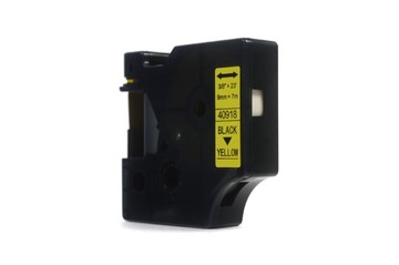 Taśma JetWorld Dymo D1 Czarny na Żółtym 9mm x 7m