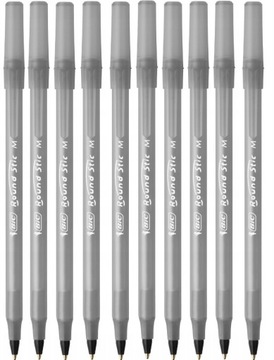 Długopis BIC Round Stick czarny 10 sztuk