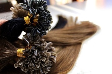 НАТУРАЛЬНЫЕ ВОЛОСЫ Кератиновое БЛОКИРОВАНИЕ 40 см U REMY