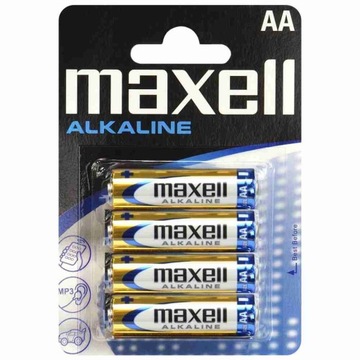 Bateria alkaliczna Maxell AA R6 1,5V Paluszki Zestaw 4 sztuki