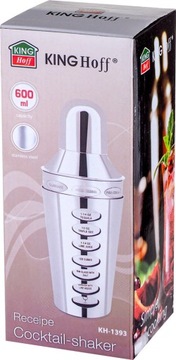 SHAKER Z PRZEPISAMI 600 ml BARMAŃSKI DRINKÓW 1393