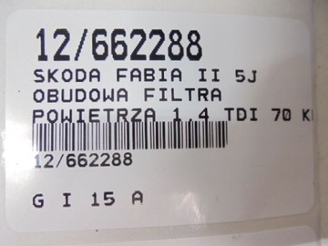 FABIA II POUZDRO FILTRU 6Q0129601AR 1,4TDI
