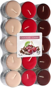 PODGRZEWACZE ZAPACHOWE TEALIGHT CZEKOLADA WIŚNIA