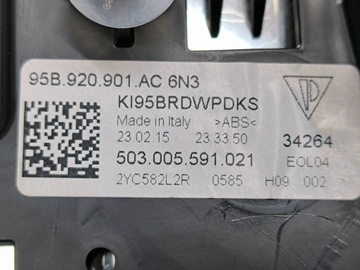 PORSCHE MACAN (95B) 2018 PŘÍSTROJOVÁ DESKA / TACHOMETR