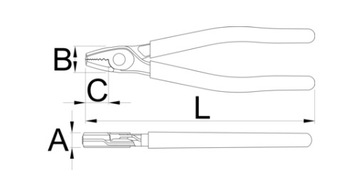 ЩИПЦЫ ДЛЯ ПОВРЕЖДЕННЫХ БОЛТОВ UNIOR 407/4DP 170MM