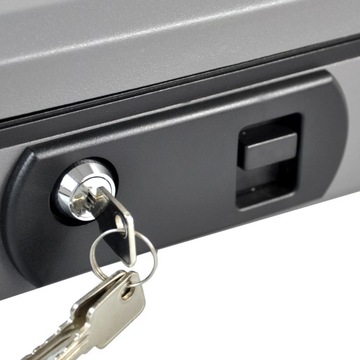 KASETKA METALOWA NA PIENIĄDZE EXCLUSIVE z dźwignią 300x240x90 - 3 klucze