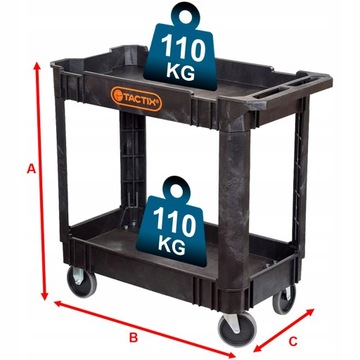 Профессиональная мобильная сервисная тележка для инструментов STRUCTURAL FOAM.