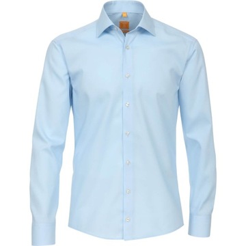 błękitna koszula męska bawełna Non Iron Redmond Modern Fit L_klatka_124