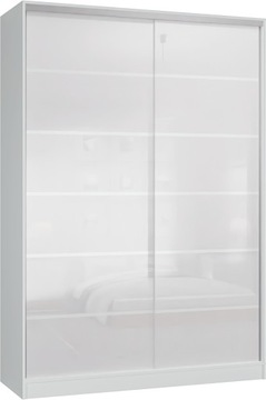 Szafa przesuwna 2D 100 x 250 BIAŁA LACOBEL BIAŁY