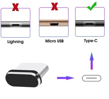 6X ЗАГЛУШКА АЛЮМИНИЕВАЯ ПЫЛЕЗЫЧНАЯ КРЫШКА APPLE SAMSUNG USB-C