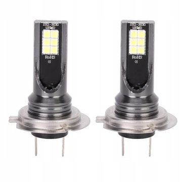 2X ŻARÓWKI LED H7 MOCNE 3000K 24W 1000LM