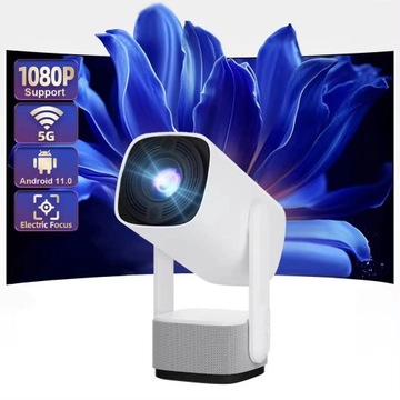 RZUTNIK PROJEKTOR 2024 OBROTOWY LED 2024 ANDROID WIFI PRZENOŚNY BATERIA