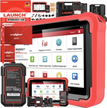 LAUNCH X431 PROS V 5.0 + 2 walizki NOWY MODEL CZERWONY 23r JPL 2 LATA AKTU