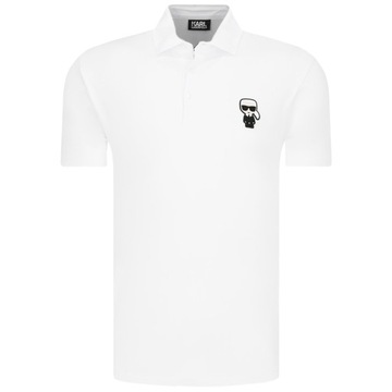 karl lagerfeld koszulka polo meska biala polowka karl lagerfeld r.XXL