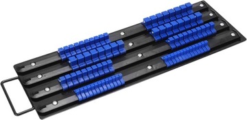 SZYNA ORGANIZER STOJAK DO NASADEK KLUCZY NASADOWYCH 80 szt. 1/4