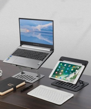 ОХЛАЖДАЮЩАЯ ПОДСТАВКА ДЛЯ НОУТБУКА РЕГУЛИРУЕМАЯ АЛЮМИНИЕВАЯ ПОДСТАВКА 12–17 ДЮЙМОВ ТИХАЯ ТИХАЯ ТИХАЯ