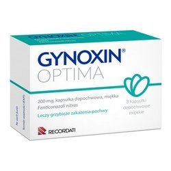 Gynoxin Optima, 200mg, 3 kapsułki dopochwowe