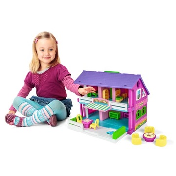 DOMEK DLA LALEK Z AKCESORIAMI WADER 25400