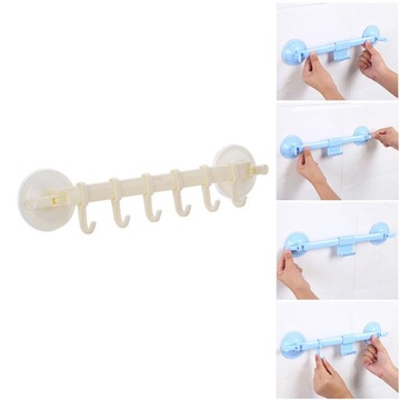 КРЮЧКИ С ПРИСОСКОЙ ВЕШАЛКА ДЛЯ ОДЕЖДЫ