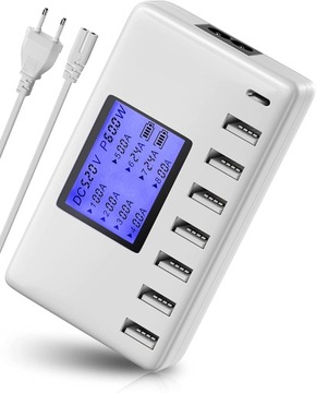 USB stacja ładowania, 8 porty 60W/12A wielu portów