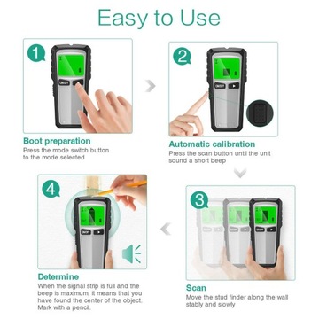 Настенный сканер с датчиком Stud Finder, электронный настенный локатор 5 в 1