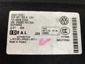 GD VW GOLF VIII POLIČKA KUFRU 5H6867769A NOVÁ