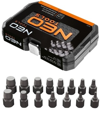 WYKRĘTAKI DO USZKODZONYCH ŚRUB HEX, TORX, SPLINE #