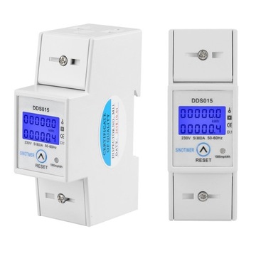 LICZNIK ENERGII JEDNOFAZOWY PODLICZNIK PRĄDU 230V 5-80A