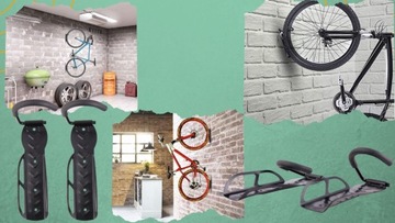 НАСТЕННАЯ ВЕШАЛКА ДЛЯ НАСТЕННОГО ВЕЛОСИПЕДНОГО КРЮКА ТВЕРДЫЙ ДЕРЖАТЕЛЬ ДЛЯ ВЕЛОСИПЕДА 2 ШТ. СО ШПИЛЬКАМИ