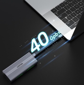 Unitek S1226A M.2 SSD-корпус PCIe/NVMe 40 Гбит/с USB4 Thunderbolt 3/4