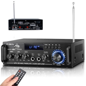 HiFi stereo zesilovač 50 W 50 W 2.0-kanálový Bluetooth Mini zesilovač