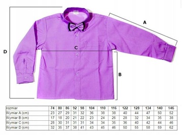 БЕЛАЯ РУБАШКА ДЛЯ МАЛЬЧИКОВ С ДЛИННЫМ РУКАВОМ И ГАЛСТКОМ-БАБОЧКОЙ 134 GALA FORM