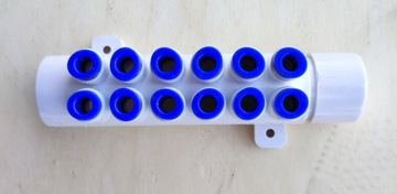 Rozdzielacz kolektor na 12 dysz szybkozłącza jacuzzi spa balii wężyk 8 mm